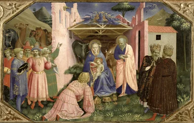 Adoration of the Magi, from the predella of the Annunciation Altarpiece